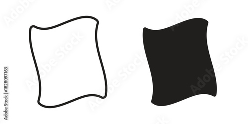 Rag icon line illustration background. icon concept vector