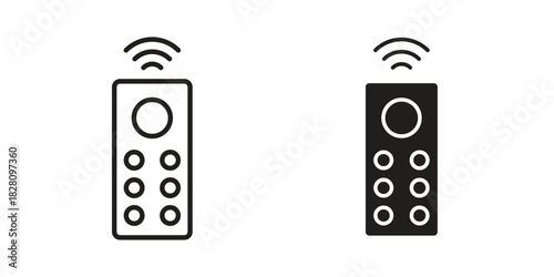 Remote icon line illustration background. icon concept vector