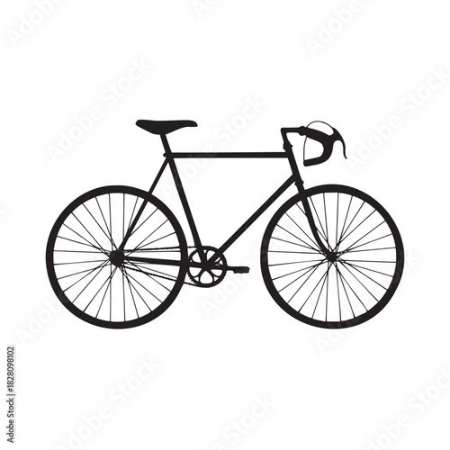 Sleek black bicycle for eco-friendly commuting and fitness, perfect for urban lifestyle brands or promoting sustainable transportation initiatives worldwide