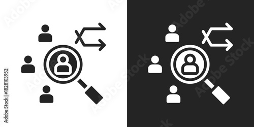 randomize Icon In Black And White Glyph Style
