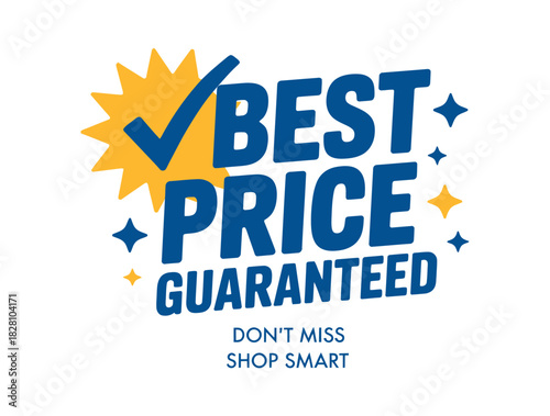 Best Price Guaranteed with a Checkmark and Starburst