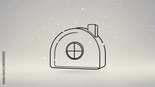 Modern house illustration showcases architectural design and minimalist style, perfect for real estate, construction, or home decor projects, clean lines