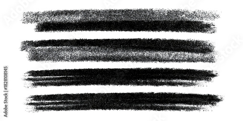 Black paint brush stroke vector set. black grunge brush strokes big collection background design.