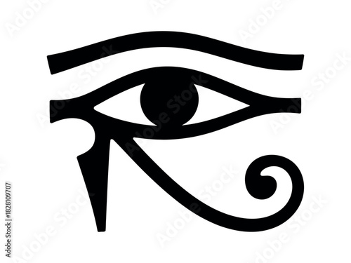 The Eye of Horus symbolizes protection, royal power, and good health in ancient Egypt.