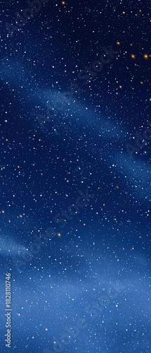 A blue sky with a lot of stars. The stars are scattered all over the sky. The sky is very clear and the stars are shining brightly