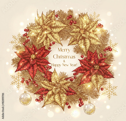 Christmas Wreath with 