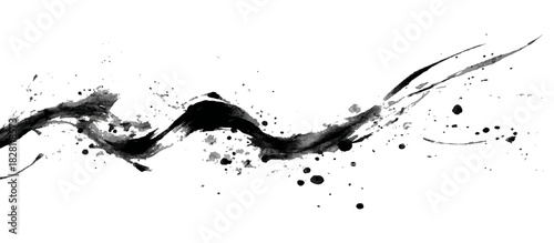 Vintage jig jag shapes artistic dots geometric elements elegant drawing texture. decorative paint splashes ink splatters liquid drops water stains and grunge splats vector.