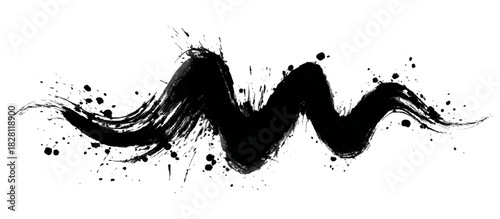 Vintage jig jag shapes artistic dots geometric elements elegant drawing texture. decorative paint splashes ink splatters liquid drops water stains and grunge splats vector.