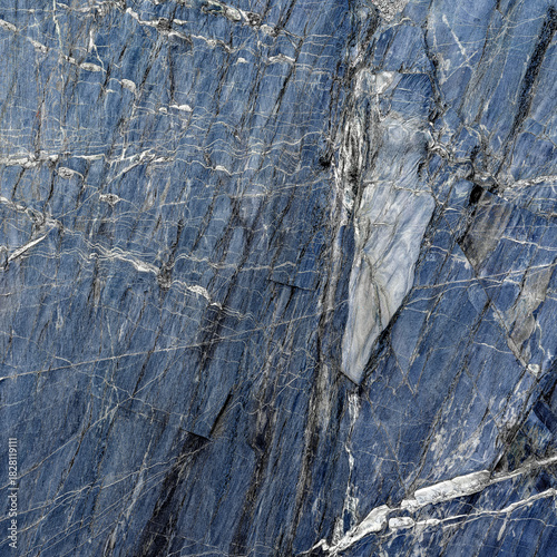 Blue Granite Crystalline Surface Detail