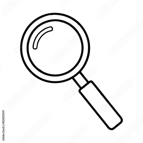 vector magnifying glass icon
