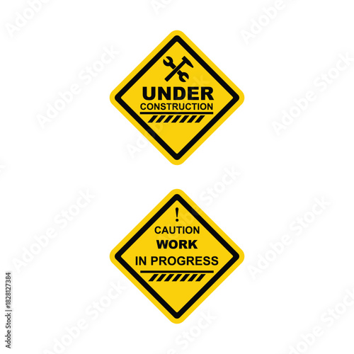 Under Construction Road Sign.