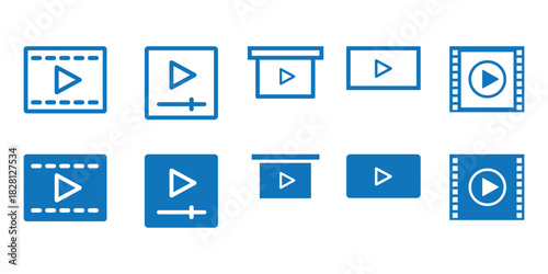 Video Player Icon Smart Arts Vector.