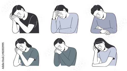 Illustrative Depiction of Sadness and Emotional Distress.