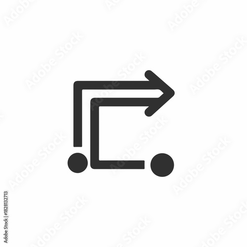 Modern communication icon with arrows indicating transmission directions and connectivity aspects. Communication concept highlights connectivity and interaction within technology.