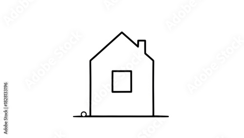 Minimalist House Outline Icon