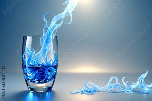 water pouring into glass