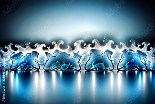 abstract blue background with stars