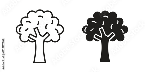 Cauliflower icons. Black and White Vector Icons. can be used web and mobile