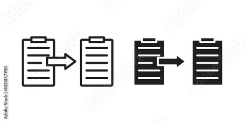 Compare icons. Black and White Vector Icons. can be used web and mobile
