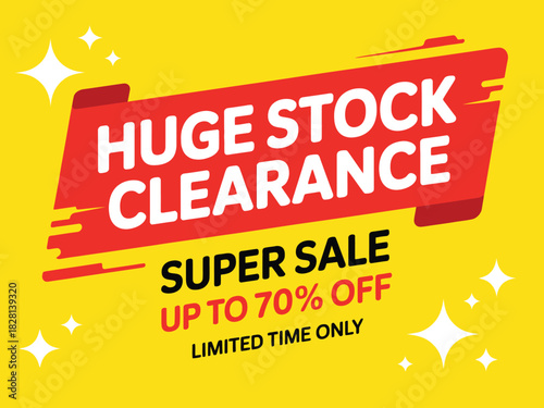 Huge stock clearance super sale up to 70% off for a limited time.