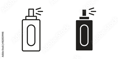 Hair spray icons. Black and White Vector Icons. can be used web and mobile