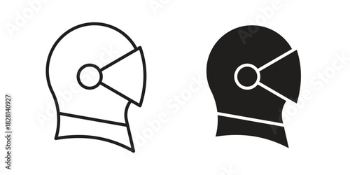 Knight helmet icons. Black and White Vector Icons. can be used web and mobile