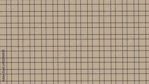 Black  in the brown plaid fabric texture background. Seamless pattern checkered wallpaper.	