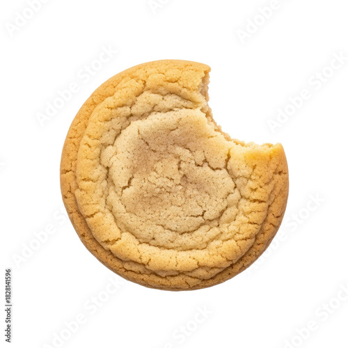 Bitten Snickerdoodle Cookie with Cinnamon Sugar Coating