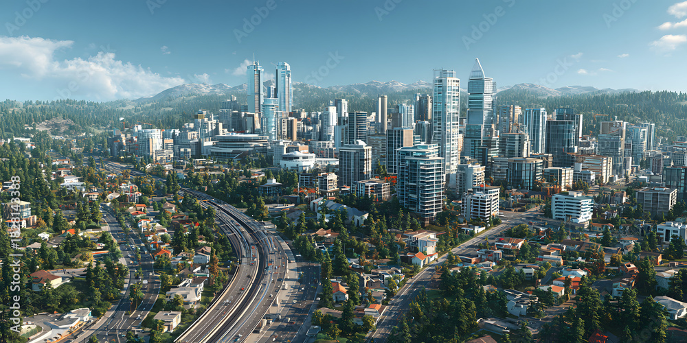 Obraz premium Economic growth infrastructure strategy. economic growth strategy relies on robust infrastructure development