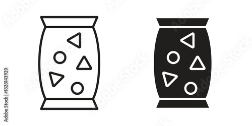 Snacks icons. Black and White Vector Icons. can be used web and mobile