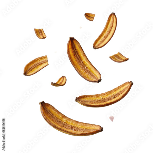 Caramelized Banana Slices Floating in Golden Syrup