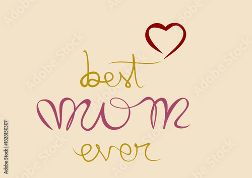 best mom ever dedication card