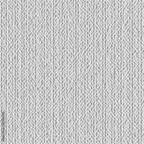 High-resolution light gray tweed woven fabric vector texture for 3d rendering material, website background, and upholstery mockups, EPS version.
