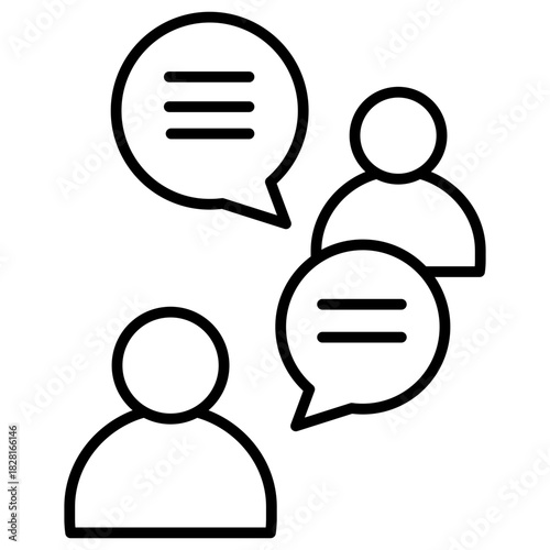 Persuasive Text Outline Icon