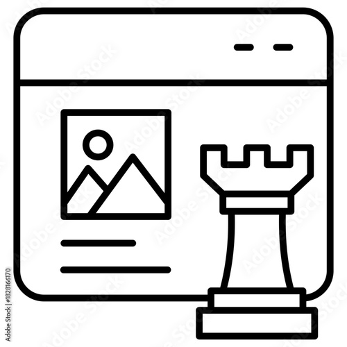 Content Strategy Outline Icon