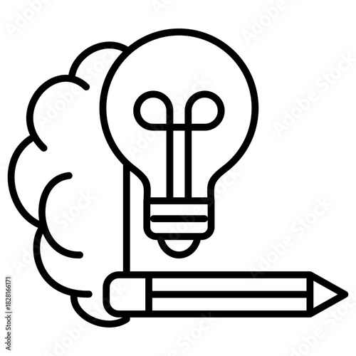 Creative Concept Outline Icon