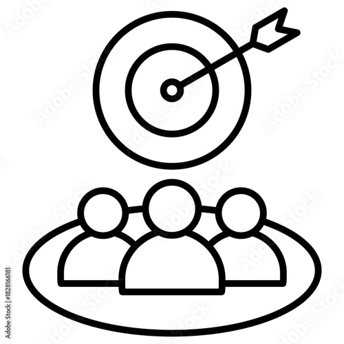 Audience Targeting Outline Icon