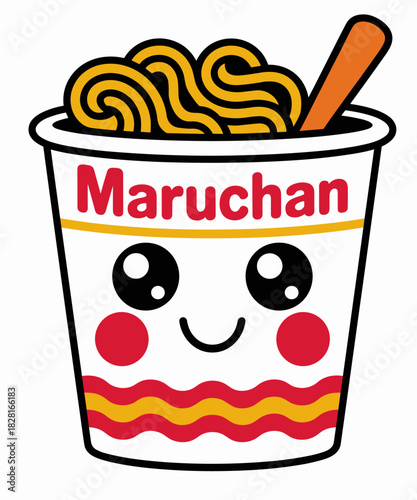 Maruchan Cute Ramen Noodle Cup Face