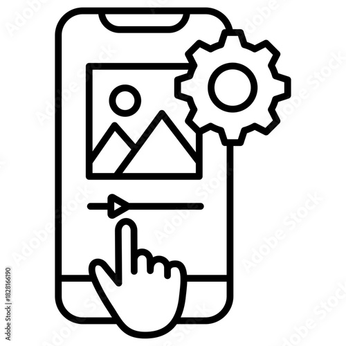 Content Optimization Outline Icon