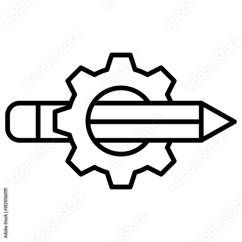 Writing Skill Outline Icon