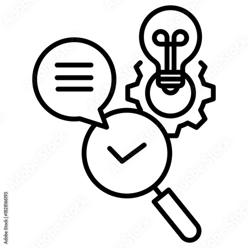 Message Clarity Outline Icon