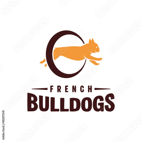 FRENCH BULLDOG logo vector illustration