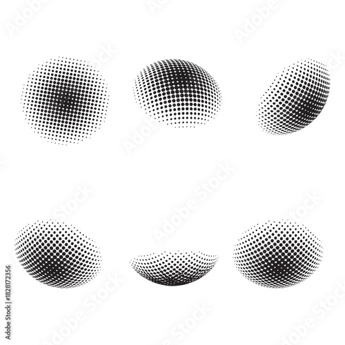 Creative halftone vector art illustration