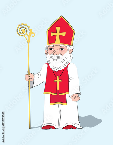 Vector illustration of St Nicholas