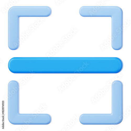 Scan User Interface 3D Icon