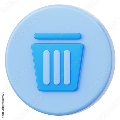 Delete User Interface 3D Icon