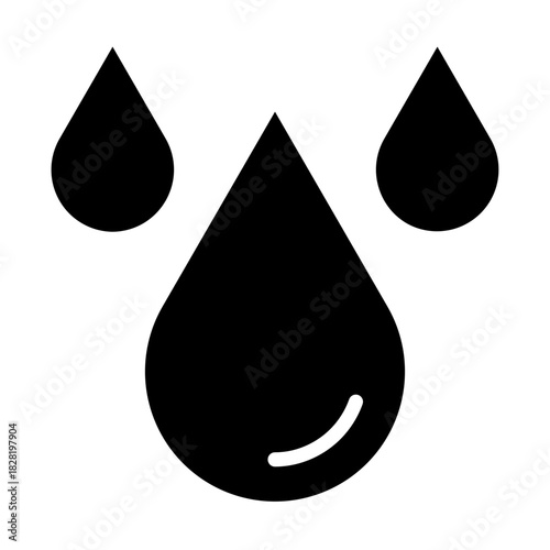 Drop Water Glyph Icon