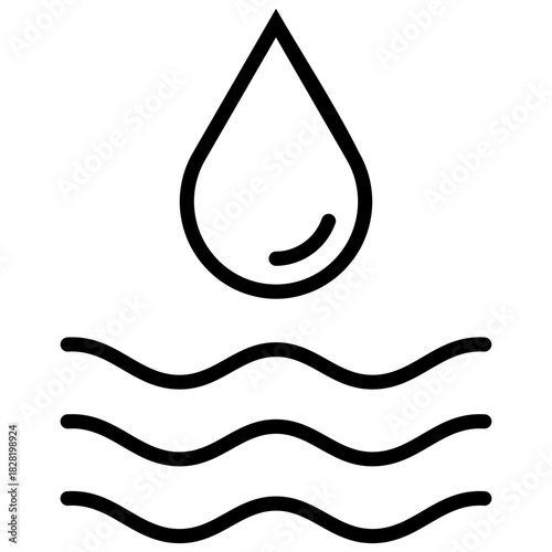 Water Outline Icon