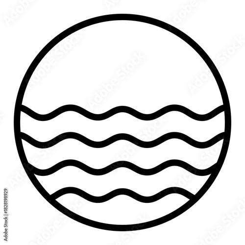Sea Outline Icon