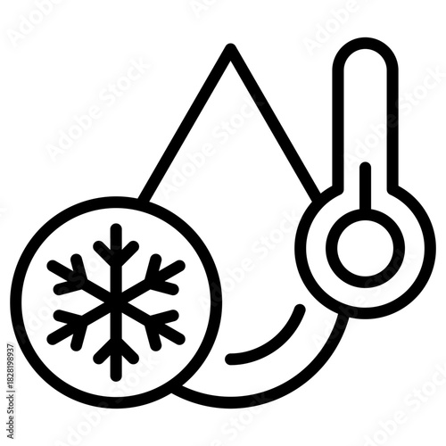 Cold Water Outline Icon